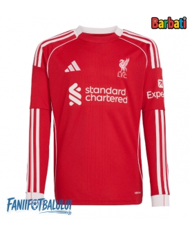 Liverpool Tricou Fotbal Replică 2025-26 Barbati Acasa Mâneci Lungi